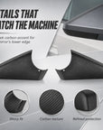 Cybertruck Lower Side View Mirror Overlay Cap Covers - Real Dry Molded Carbon Fiber