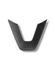 2024+ | Model 3 Highland Refreshed "Plain Weave" (Performance Look) Steering Wheel Lower V Shaped Overlay - Real Dry Molded Carbon Fiber