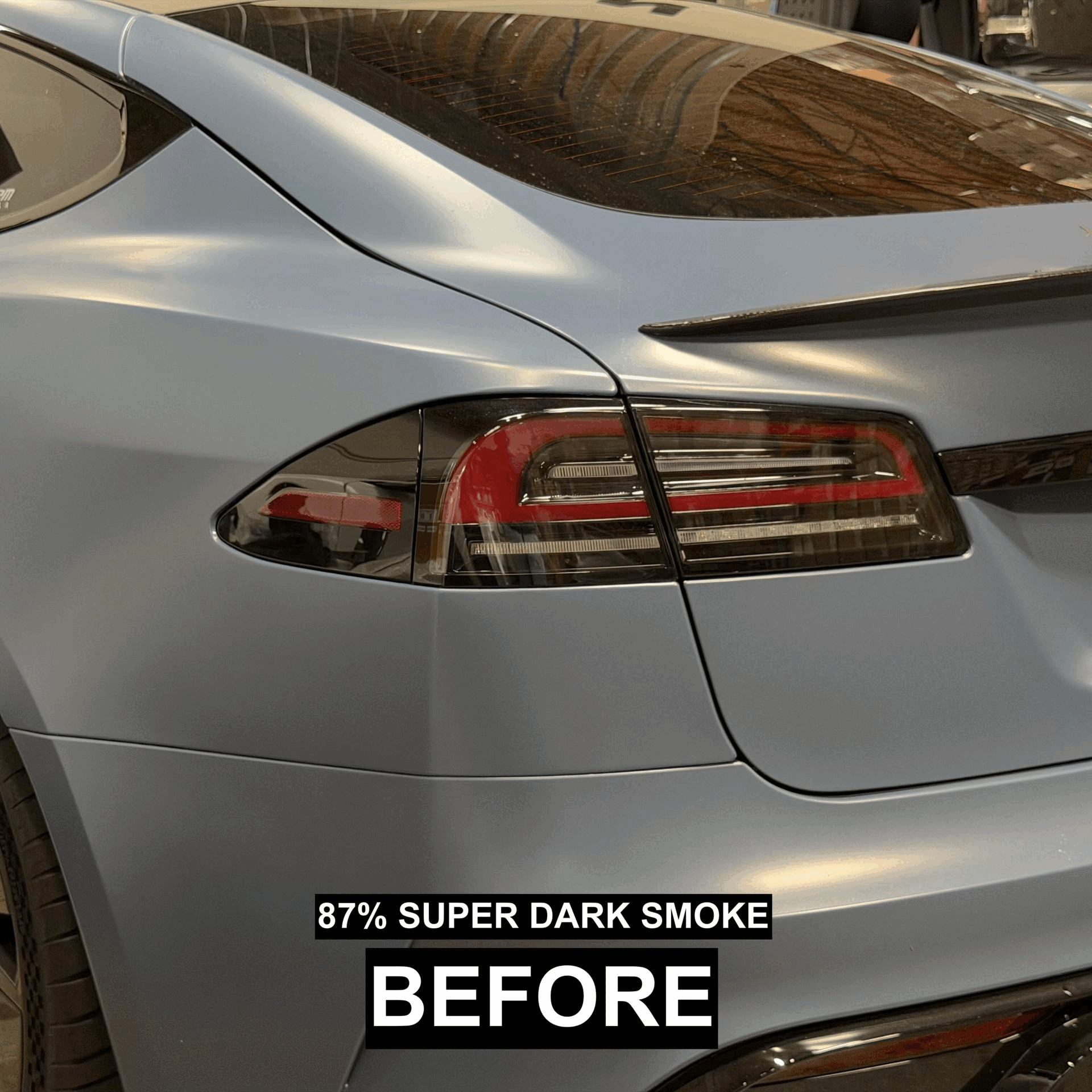 2022+ Model S Smoked & Clear Tail Light TPU Protection Film Wrap (6 Pi ...