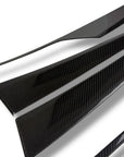 2026+ | Model Y Juniper Refreshed Performance Style Door Panel Trim Overlays - Real Dry Molded Carbon Fiber (2x2 Twill)