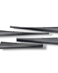 2026+ | Model Y Juniper Refreshed Full Upper Oversized Extended Front & Rear Door Panel Overlays (4 Pieces) - Real Dry Molded Carbon Fiber