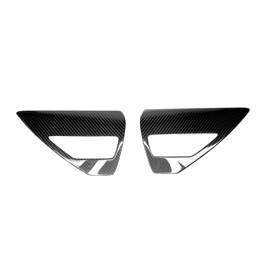 Model 3 & Y Charging Port Overlay (1 Pair) - Real Molded Carbon Fiber