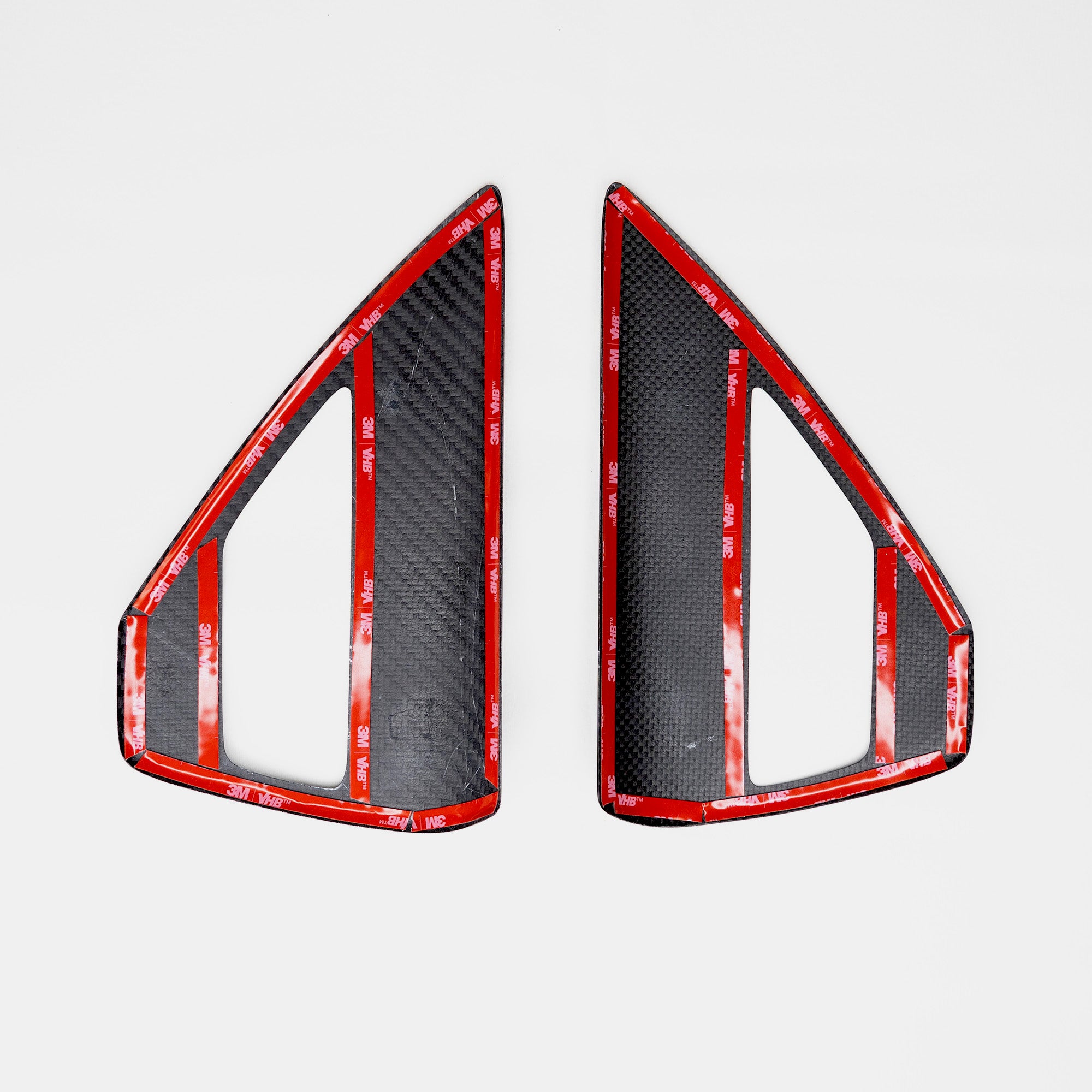 Model 3 &amp; Y Charging Port Overlay (1 Pair) - Real Molded Carbon Fiber