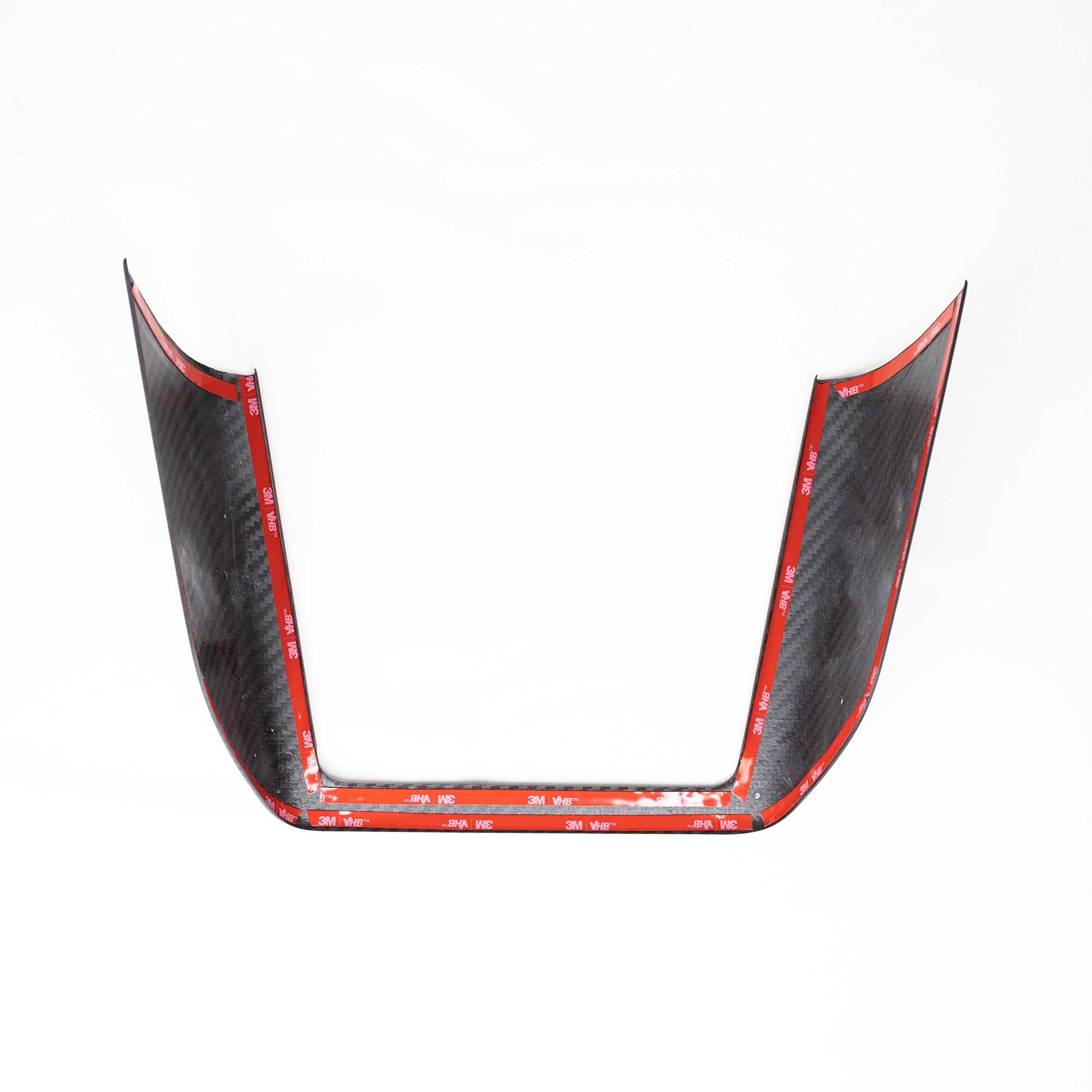 2021+ | Model S &amp; X Charging Pad Frame Overlay - Real Molded Carbon Fiber