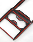 Cybertruck Center Console Overlay ABS Plastic - Hydro Carbon Fiber Coated