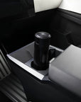 Cybertruck Center Console Overlay ABS Plastic - Hydro Carbon Fiber Coated