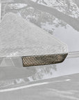 Cybertruck Lower Side View Mirror Overlay Cap Covers - Real Dry Molded Carbon Fiber