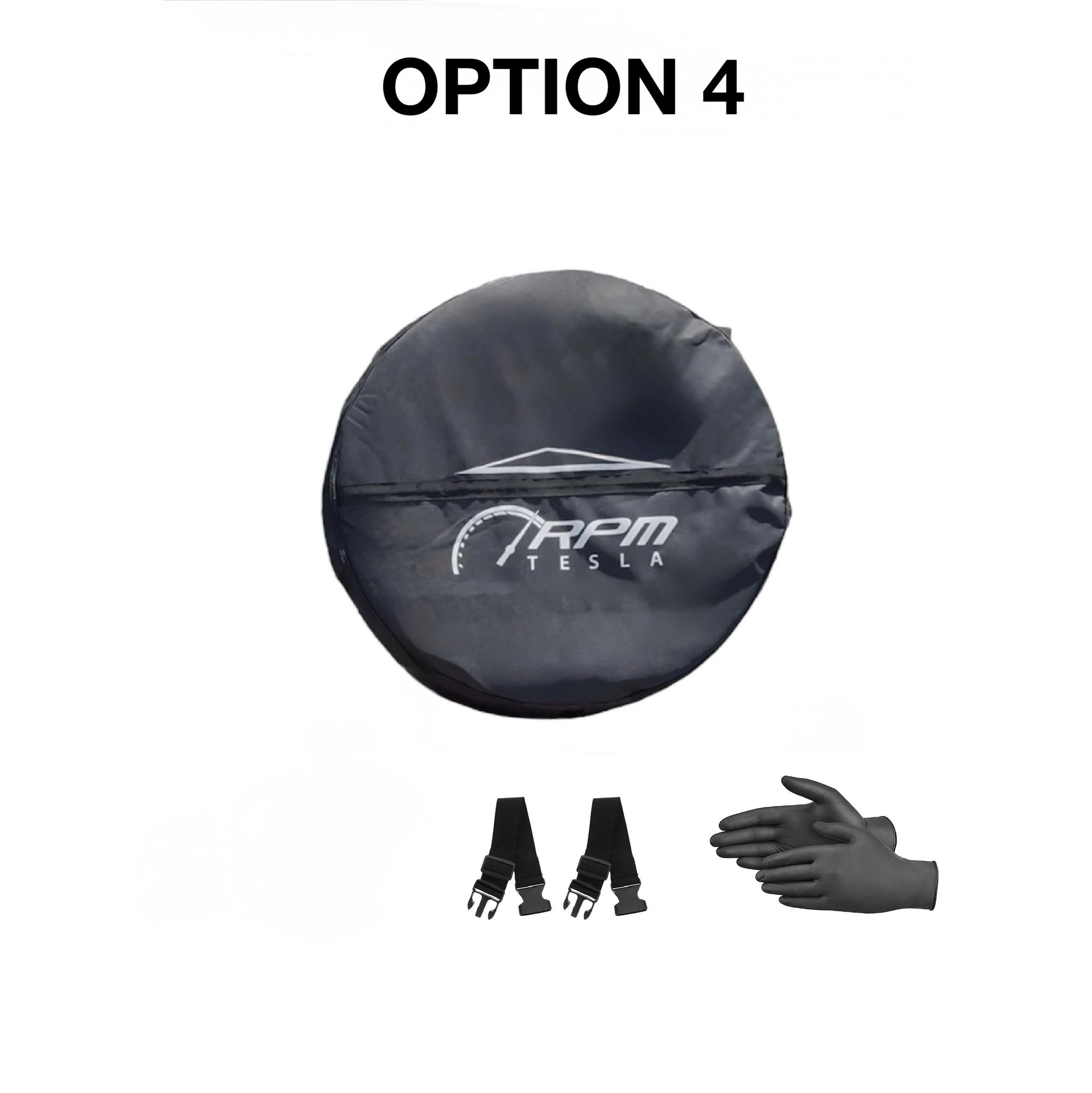 Cybertruck Spare Wheel &amp; Tire Kit with Cover, Strap, Tool Kit &amp; Hydraulic Jack