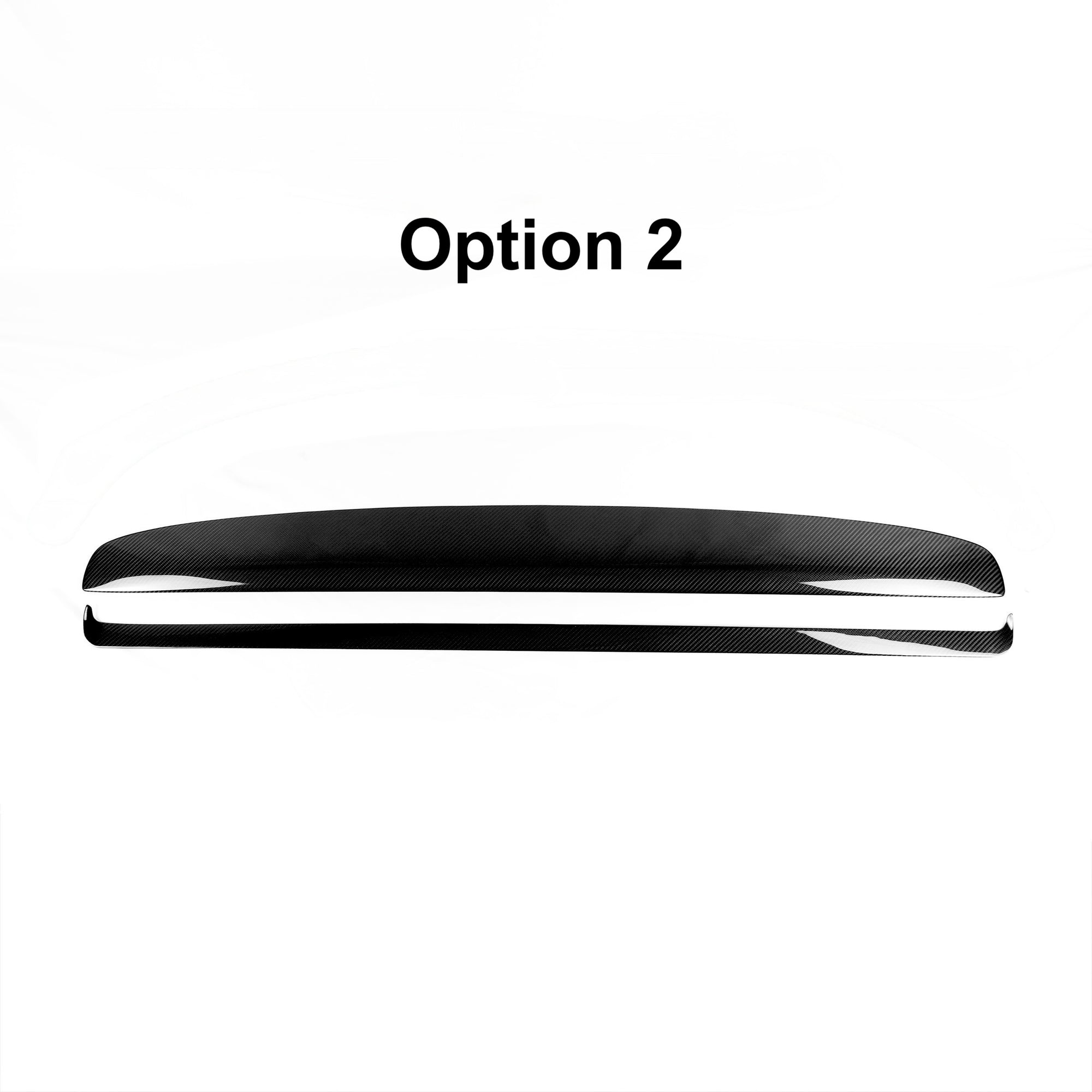 2026+ | Model Y Juniper Refreshed &quot;Plain Weave&quot; (Performance Look) Dashboard Replacement Kit (3 Piece Options) - Real Dry Molded Carbon Fiber