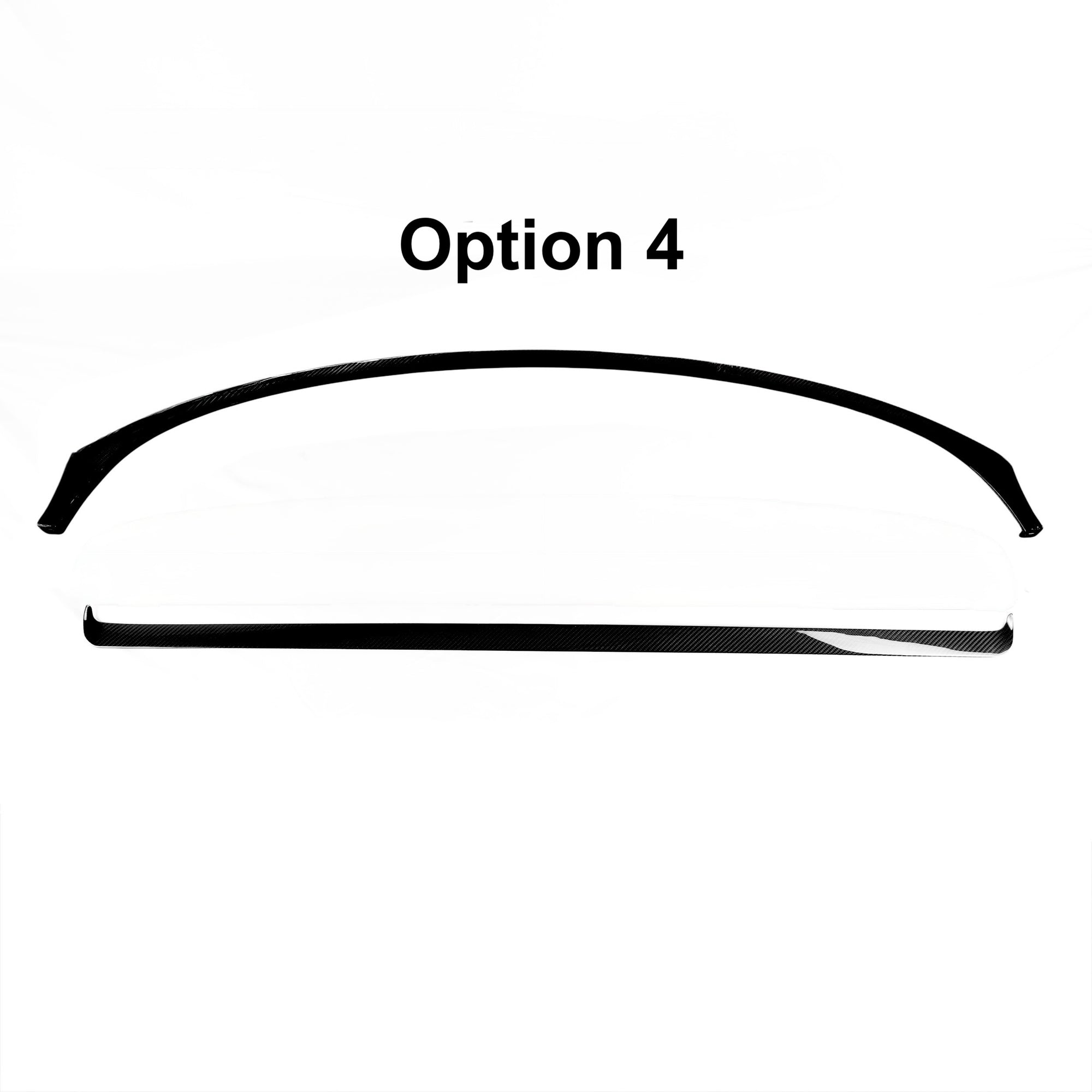 2026+ | Model Y Juniper Refreshed &quot;Plain Weave&quot; (Performance Look) Dashboard Replacement Kit (3 Piece Options) - Real Dry Molded Carbon Fiber