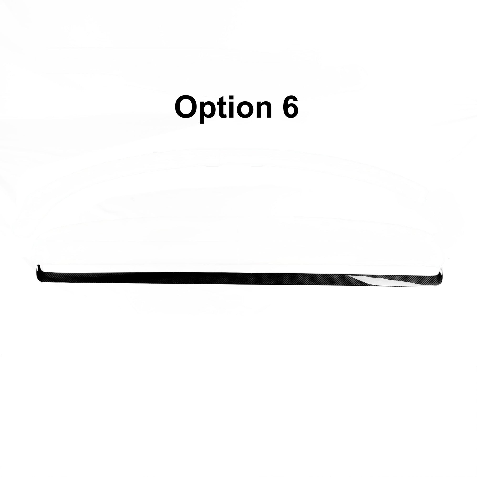 2026+ | Model Y Juniper Refreshed &quot;Plain Weave&quot; (Performance Look) Dashboard Replacement Kit (3 Piece Options) - Real Dry Molded Carbon Fiber