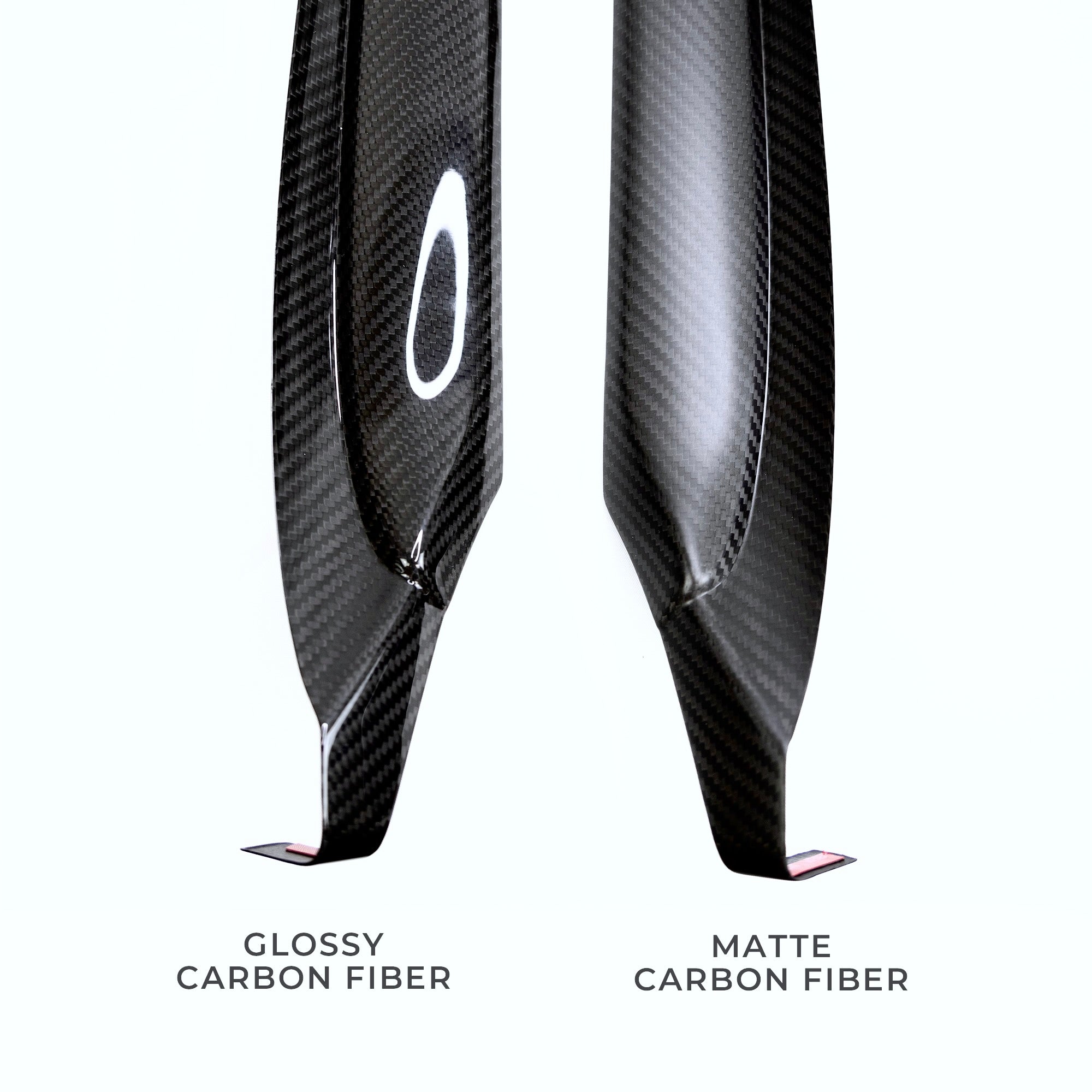 Model 3 &amp; Y Extended Front Door Panel Overlays - Real Dry Molded Carbon Fiber