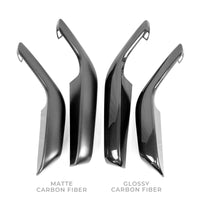 Model Y Front & Rear Door Armrest Overlays (4 Pieces) - Real Dry Molded Carbon Fiber