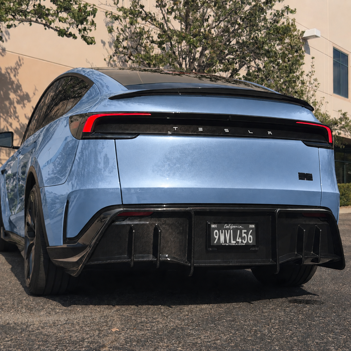 2026+ | Model Y Juniper Performance Model Colossal Full Rear Diffuser Replacement - Real Dry Molded Carbon Fiber