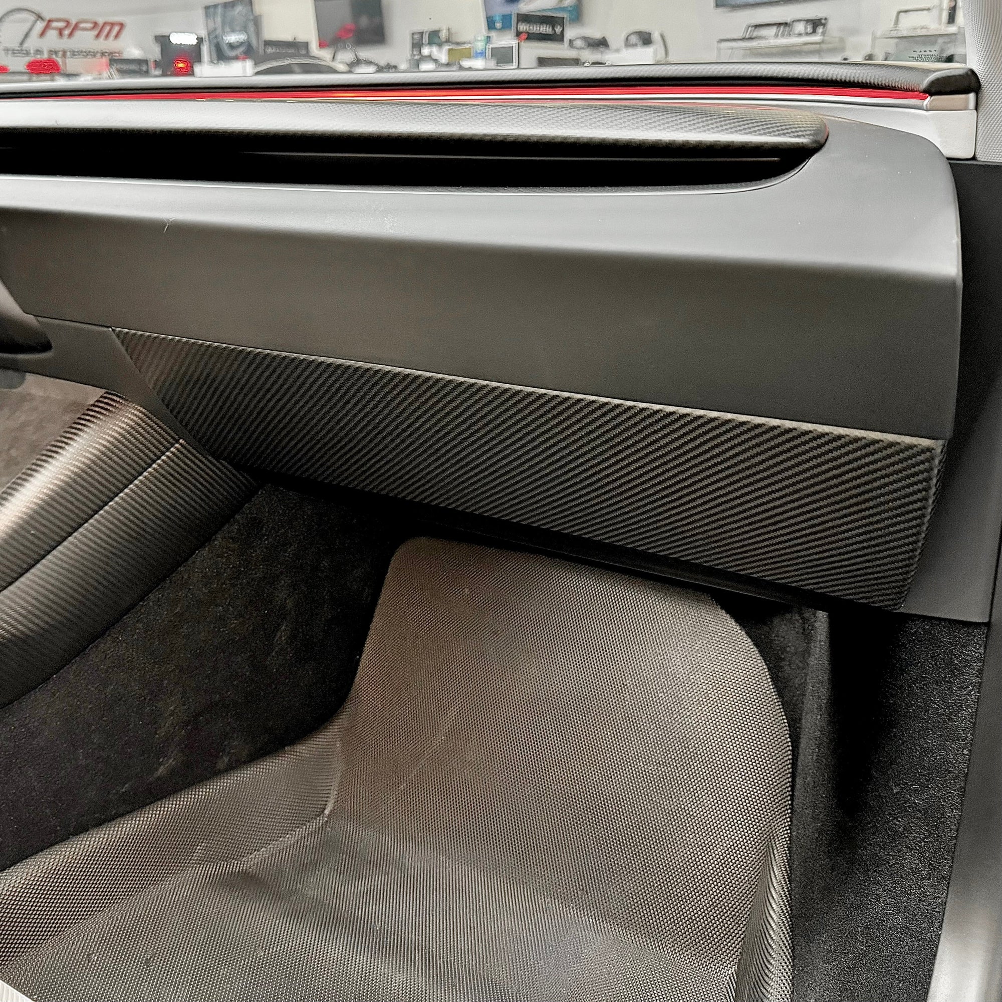 2024+ | Model 3 Highland Refreshed Full Interior Carbon Fiber Kit Bundles (20 Pieces) - Real Dry Molded Carbon Fiber