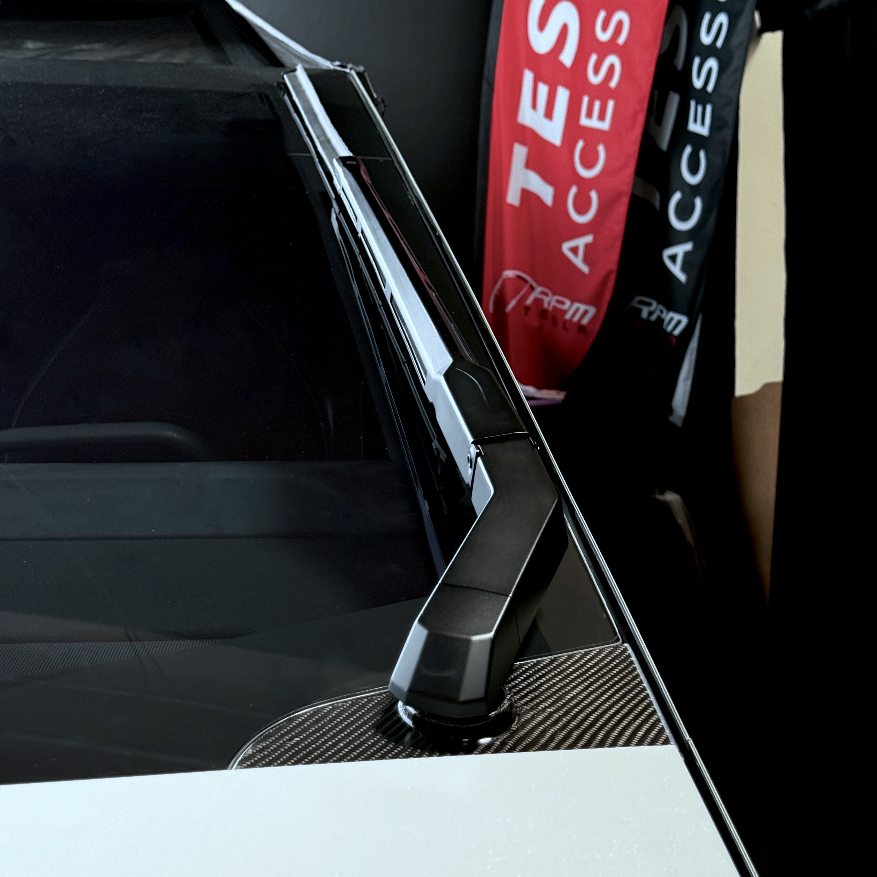 Cybertruck Windshield Wiper Motor Cover & Cap Overlay- Real Molded