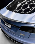 2012-2026 | Model S 2026 Plaid Curved Style Spoiler - Real Dry Molded Carbon Fiber
