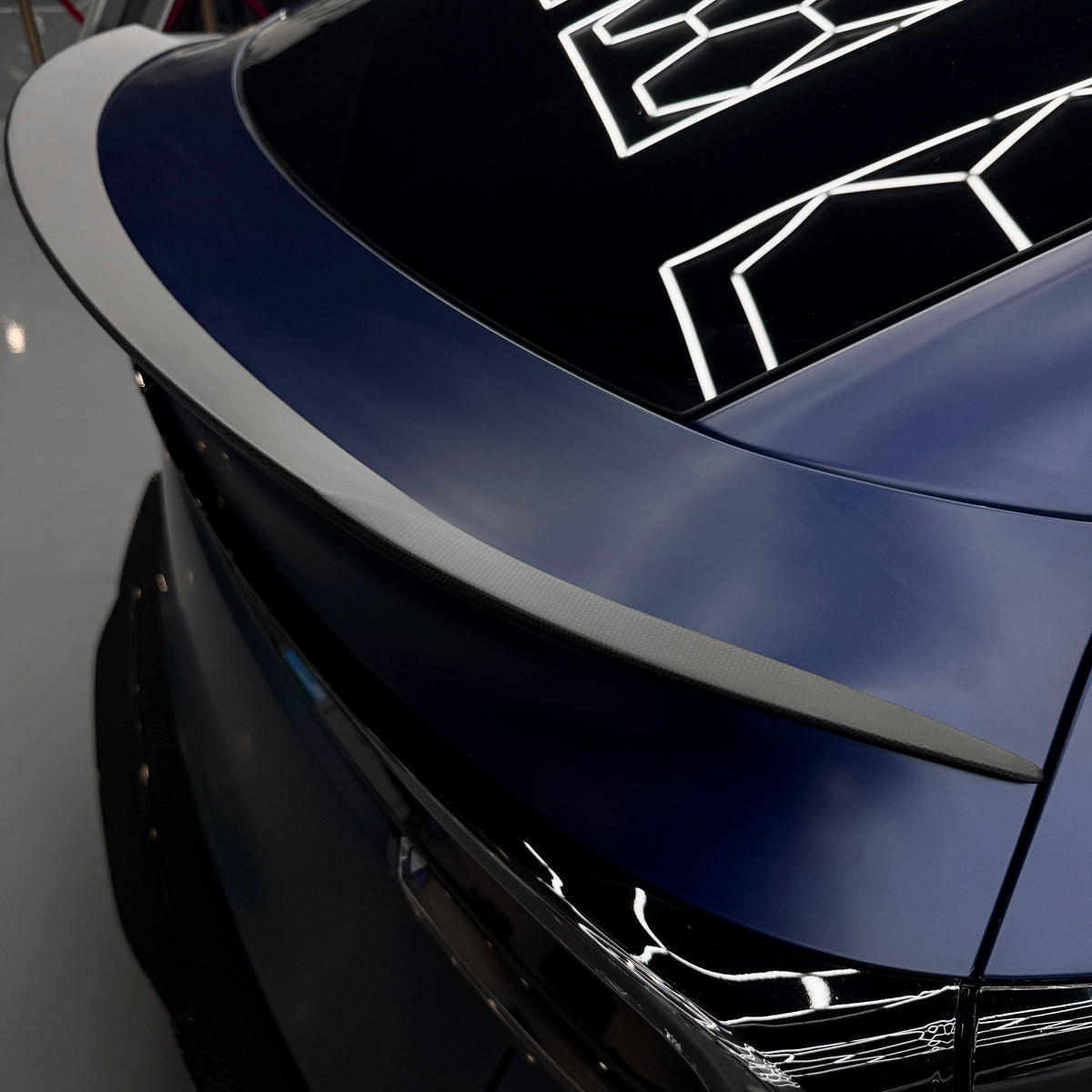 2026+ | Model Y Juniper "Plain Weave" Wide Performance Style Spoiler - Real Dry Molded Carbon Fiber