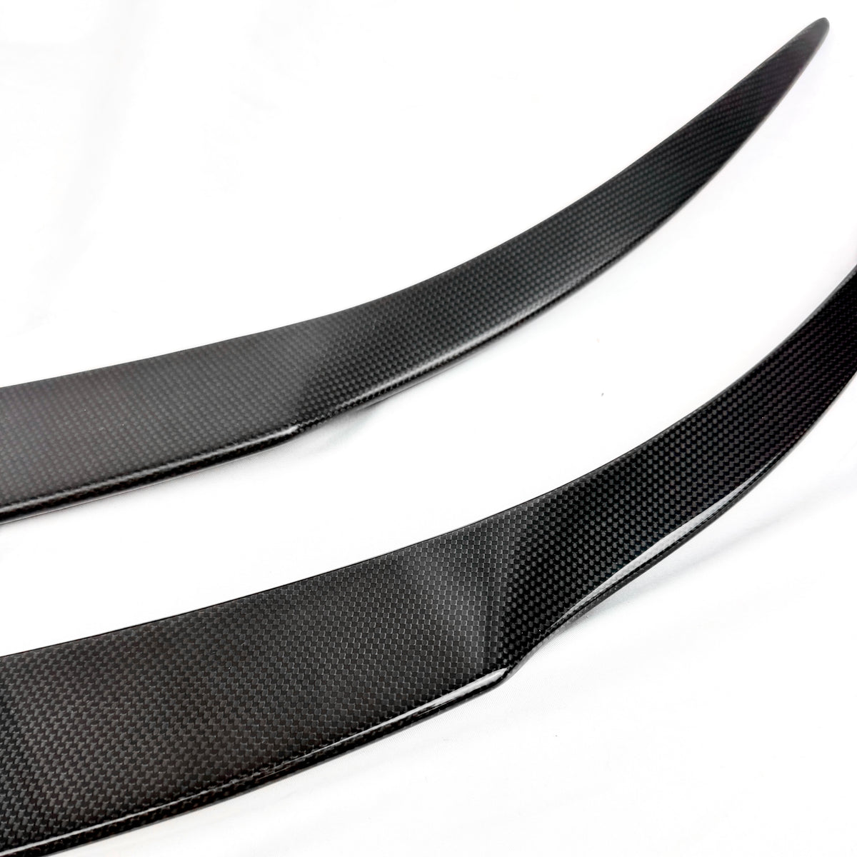 2026+ | Model Y Juniper "Plain Weave" Wide Performance Style Spoiler - Real Dry Molded Carbon Fiber