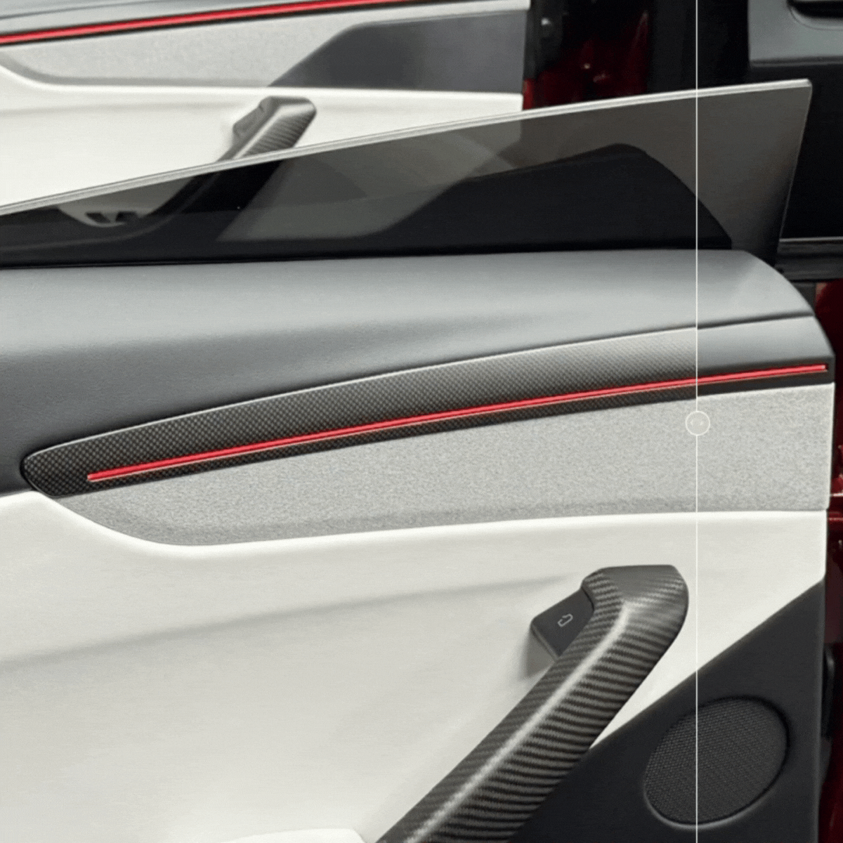 2026+ | Model Y Juniper Refreshed &quot;Plain Weave&quot; (Performance Look) Full Interior Carbon Fiber Kit Bundles (17 Pieces) - Real Dry Molded Carbon Fiber (Copy)