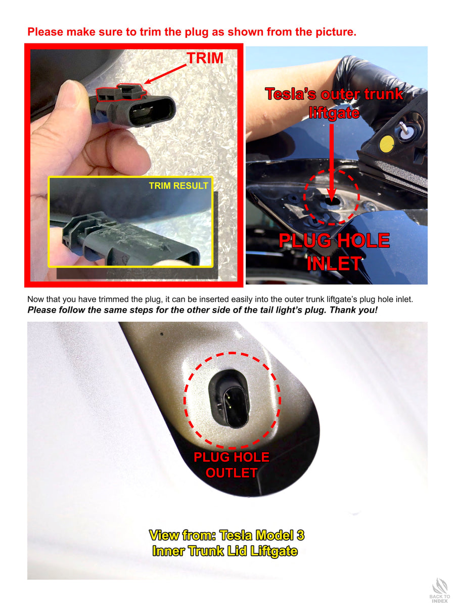 Model 3 & Y AlphaRex LED Tail Light Upgrades (1 pair) - 2 Styles