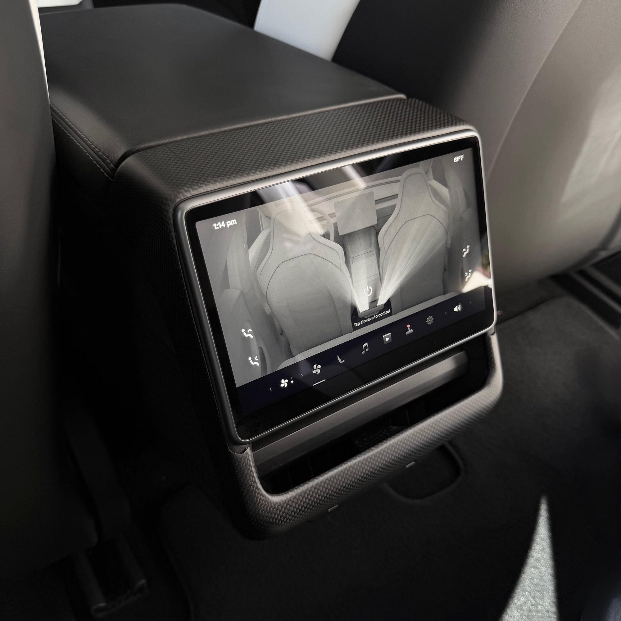 2024+ | Model 3 Highland Refreshed &quot;Plain Weave&quot; (Performance Look) Full Interior Carbon Fiber Kit Bundles (20 Pieces) - Real Dry Molded Carbon Fiber