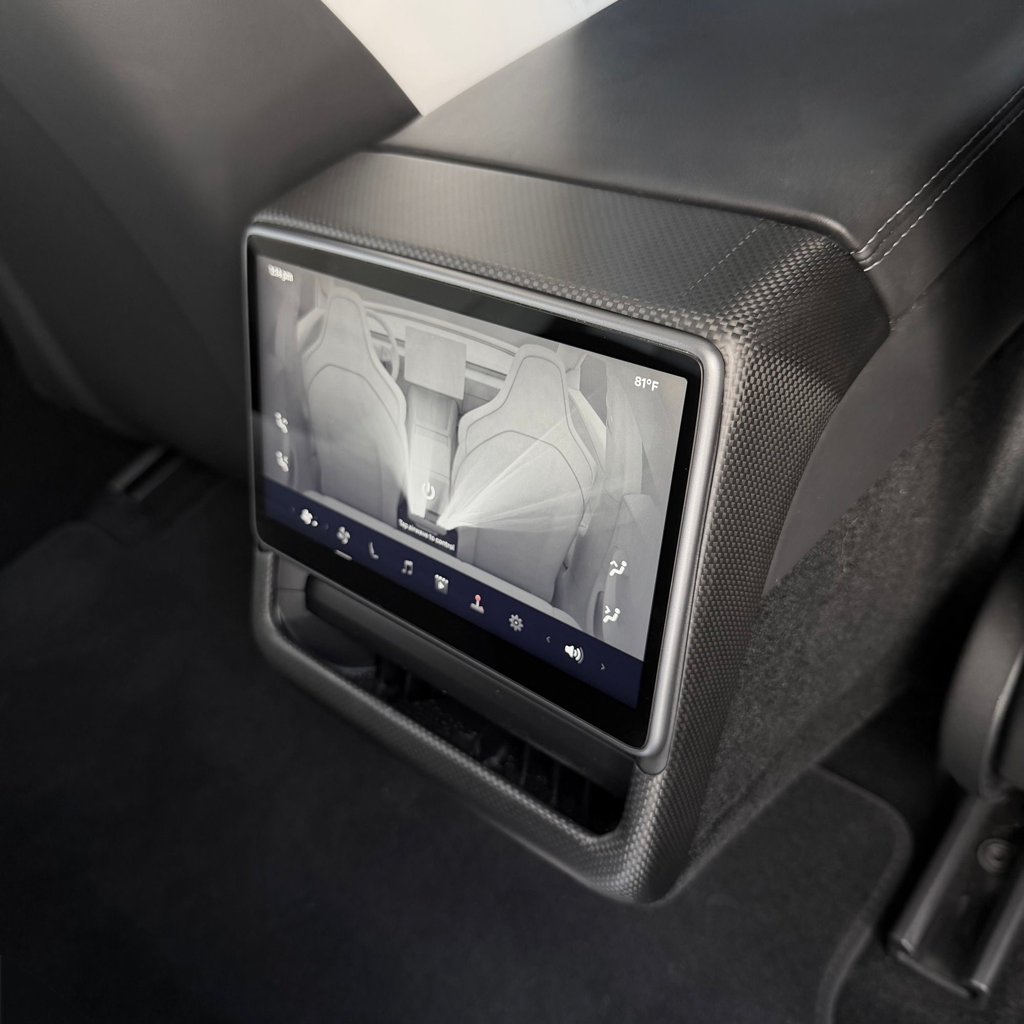 2024+ | Model 3 Highland Refreshed &quot;Plain Weave&quot; (Performance Look) Full Interior Carbon Fiber Kit Bundles (20 Pieces) - Real Dry Molded Carbon Fiber