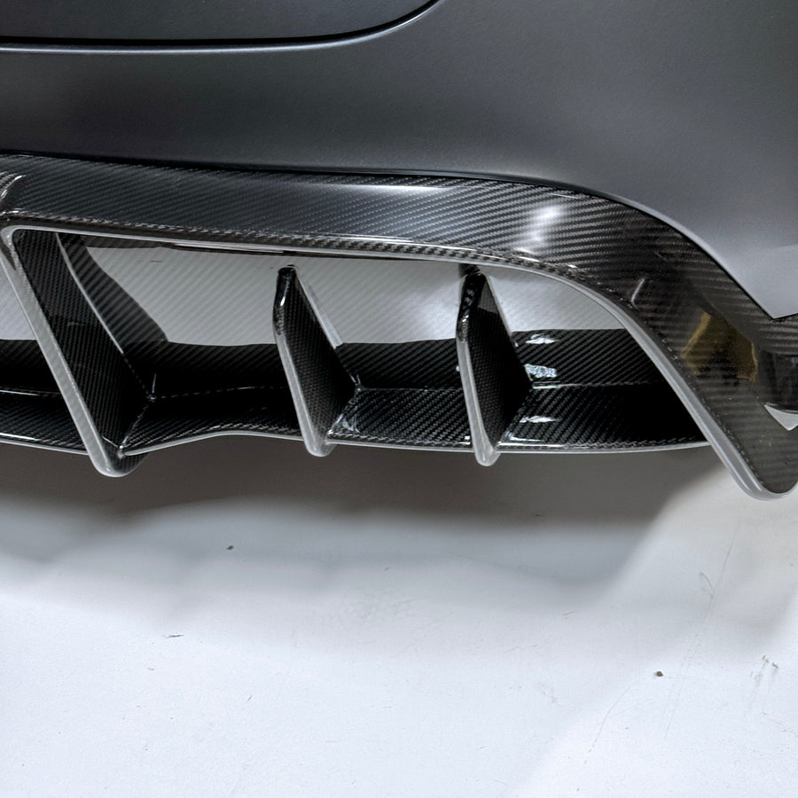 Model Y Colossal Rear Replacement Diffuser - Real Dry Molded Carbon Fiber