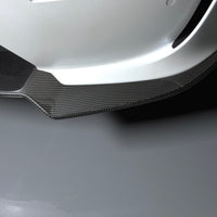 2022+ | Model X Colossal Front Lip Overlay Spoiler - Real Dry Molded Carbon Fiber