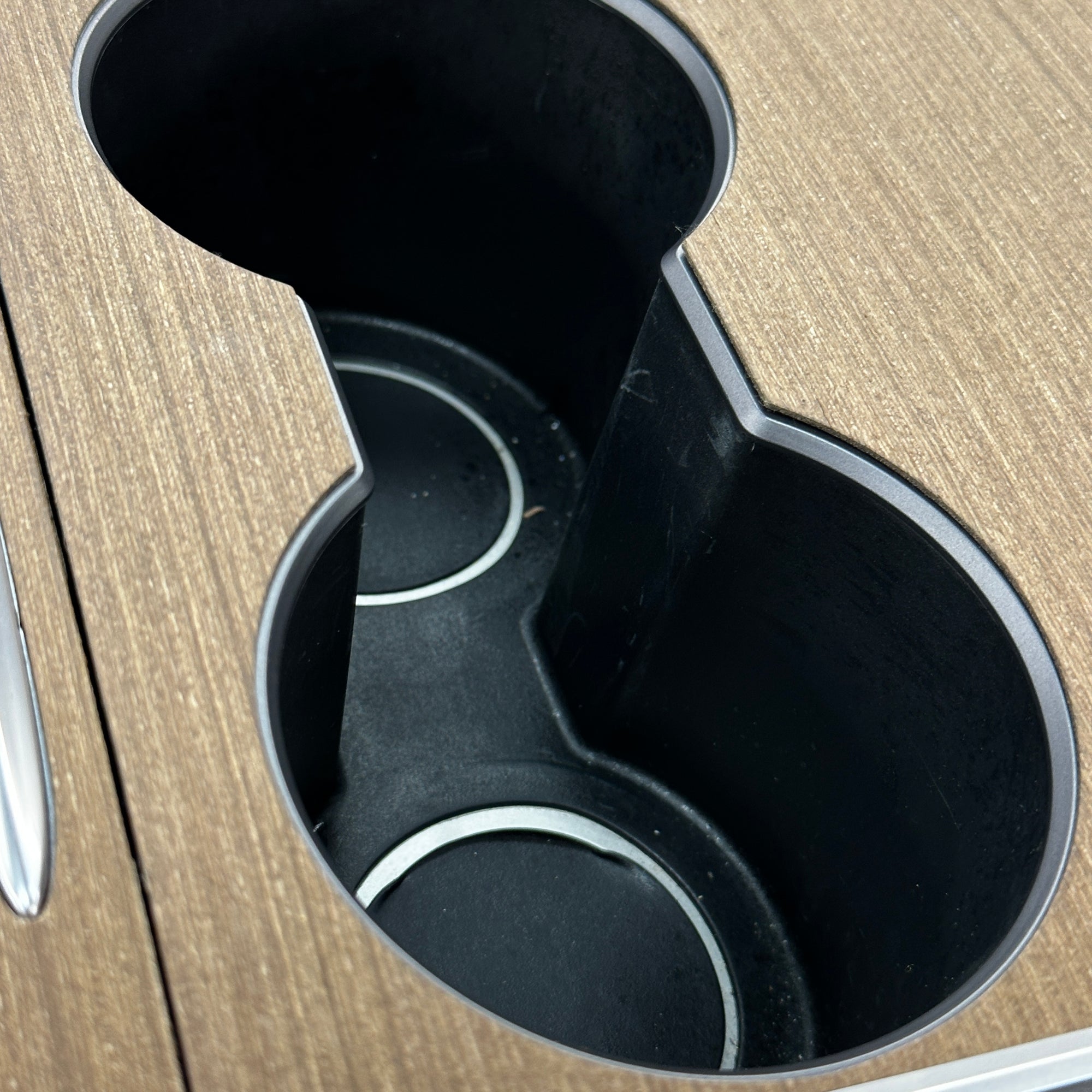 Model 3 &amp; Y Center Console Overlays - Flat Open-Pore Wood (Gen. 2) - Version 3