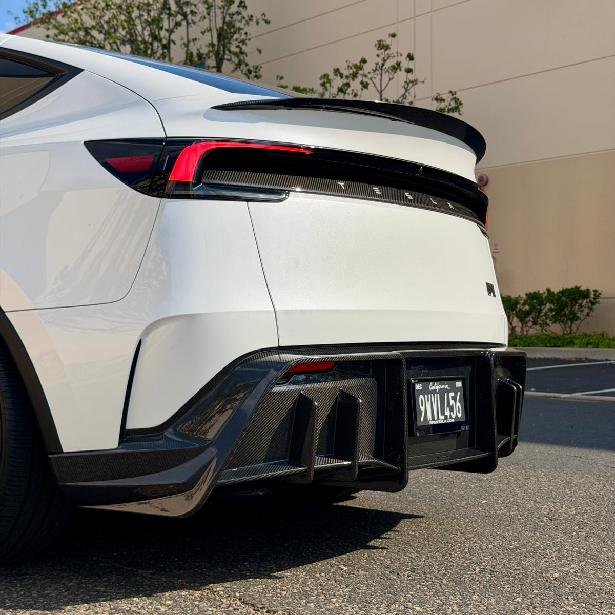 2026+ | Model Y Juniper Performance Model Colossal Full Rear Diffuser Replacement - Real Dry Molded Carbon Fiber