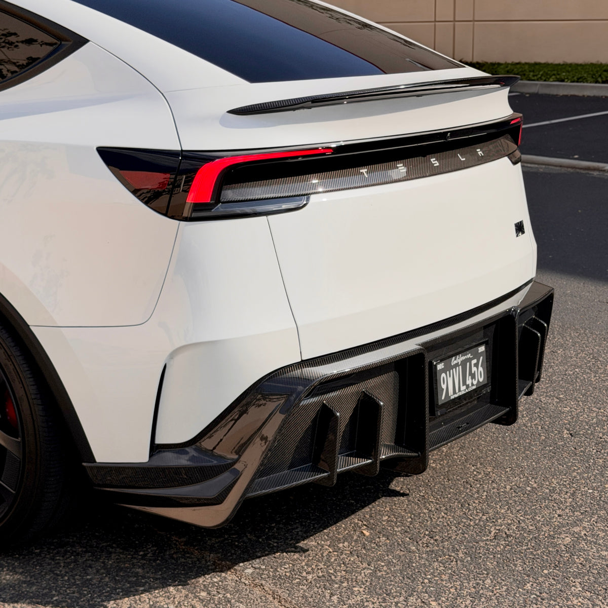 2026+ | Model Y Juniper Performance Model Colossal Full Rear Diffuser Replacement - Real Dry Molded Carbon Fiber