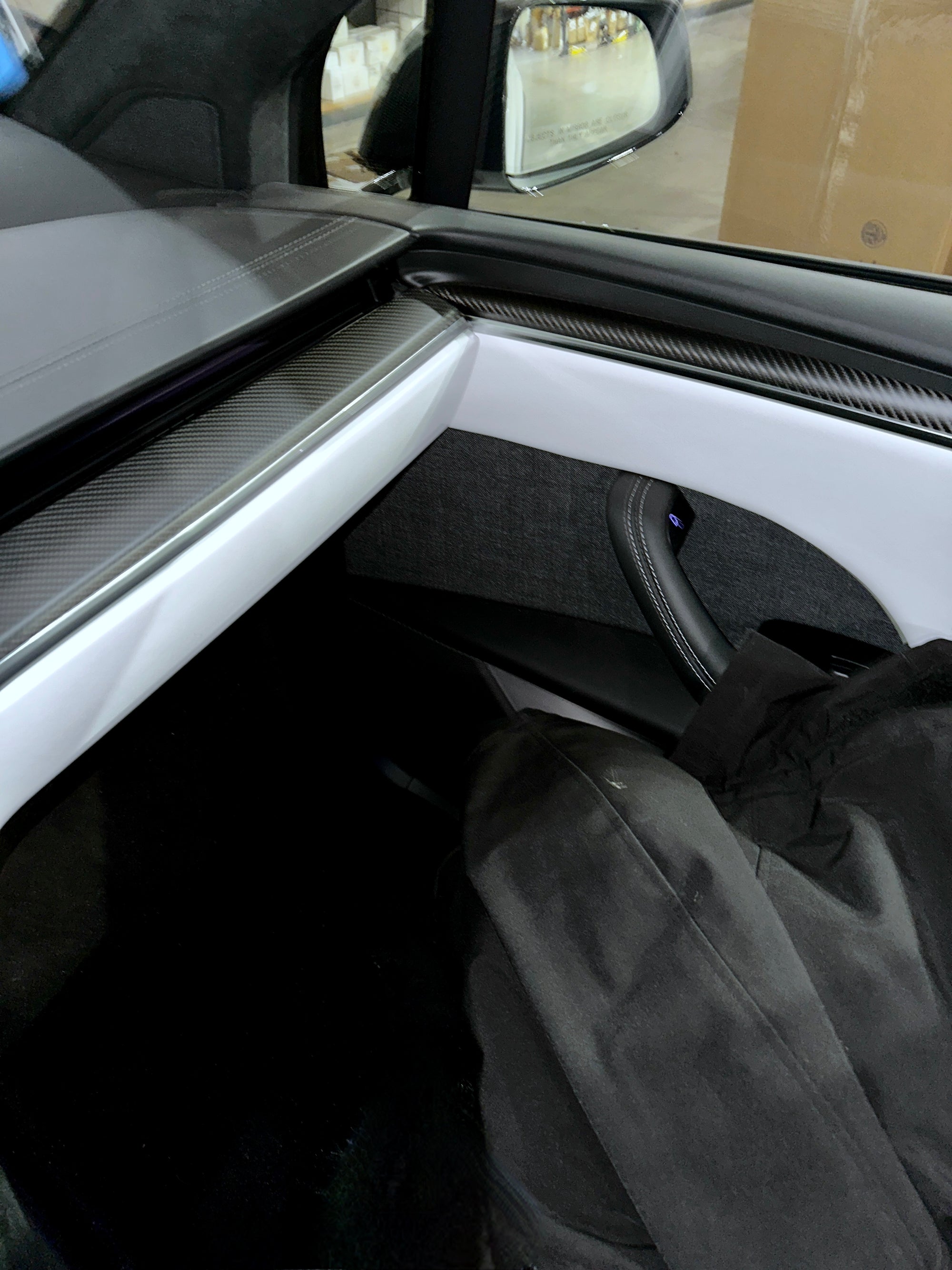 2021+ | Model S &amp; X Interior Upgrade Kit &quot;Go Plaid&quot; (9 &amp; 12 Piece Kit) - Real Molded Carbon Fiber - Goodbye Wood