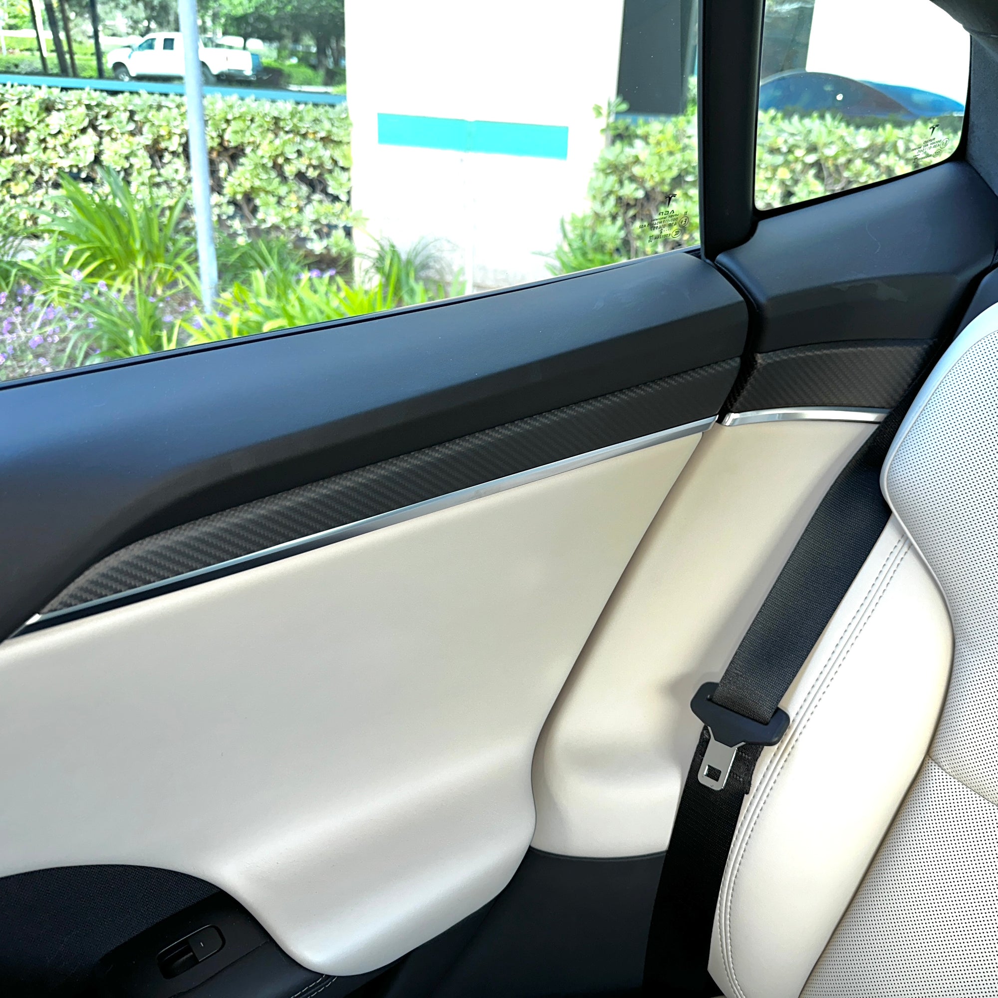 2021+ | Model S &amp; X Interior Upgrade Kit &quot;Go Plaid&quot; (9 &amp; 12 Piece Kit) - Real Molded Carbon Fiber - Goodbye Wood