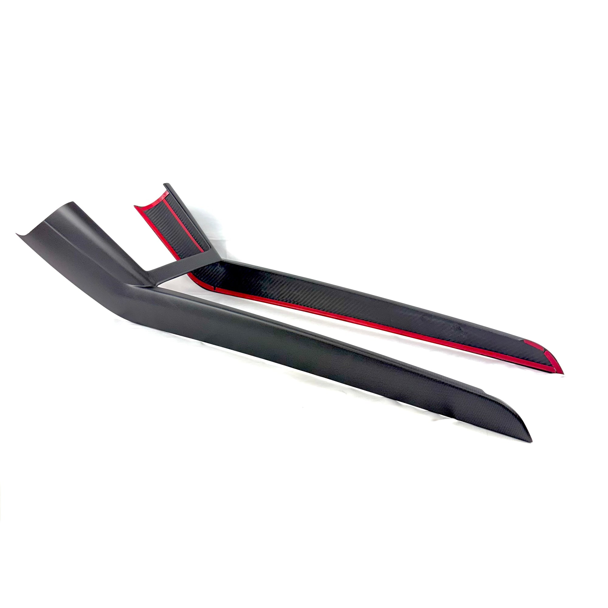 2024+ | Model 3 Highland Refreshed &quot;Plain Weave&quot; (Performance Look) Full Interior Carbon Fiber Kit Bundles (20 Pieces) - Real Dry Molded Carbon Fiber