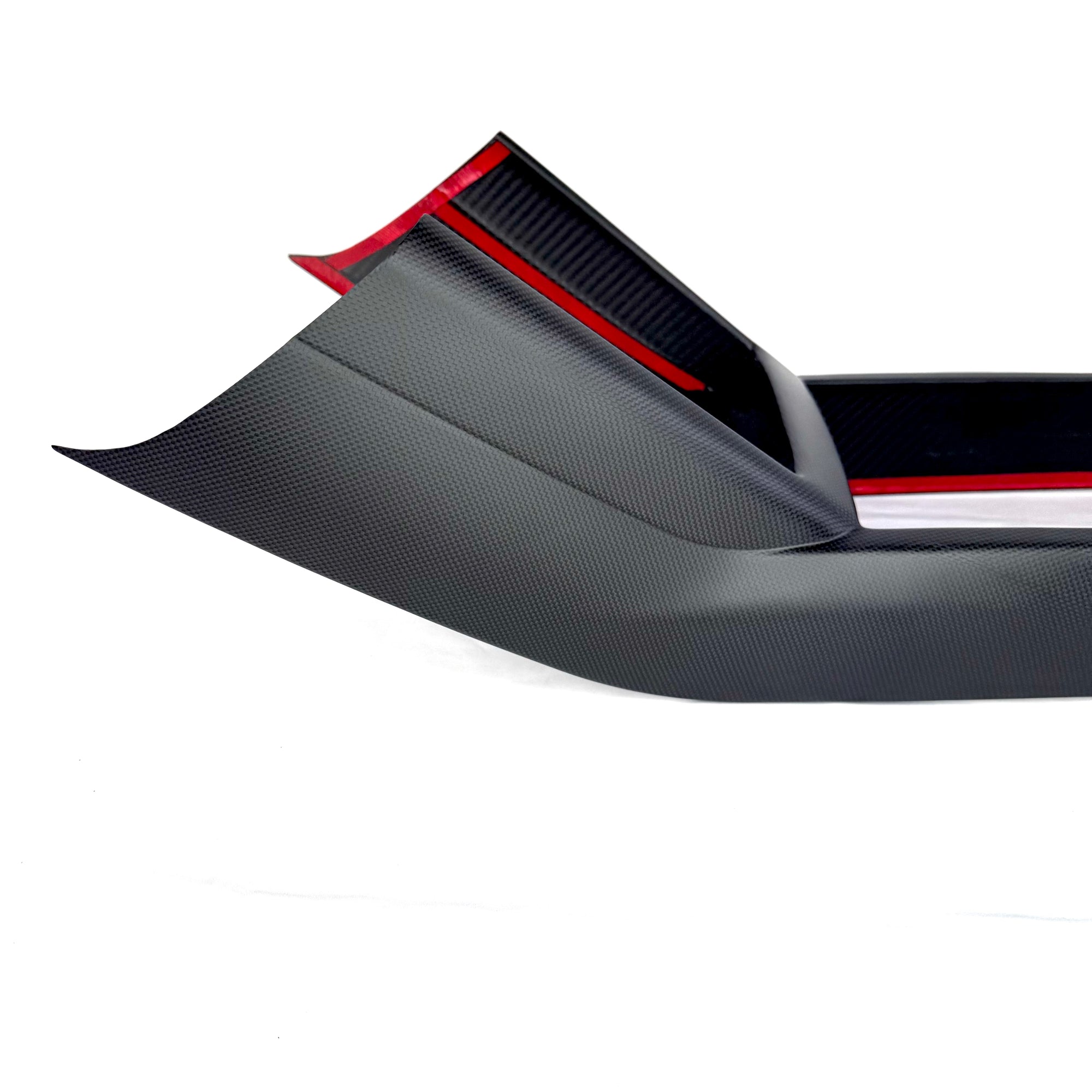 2024+ | Model 3 Highland Refreshed &quot;Plain Weave&quot; (Performance Look) Full Interior Carbon Fiber Kit Bundles (20 Pieces) - Real Dry Molded Carbon Fiber