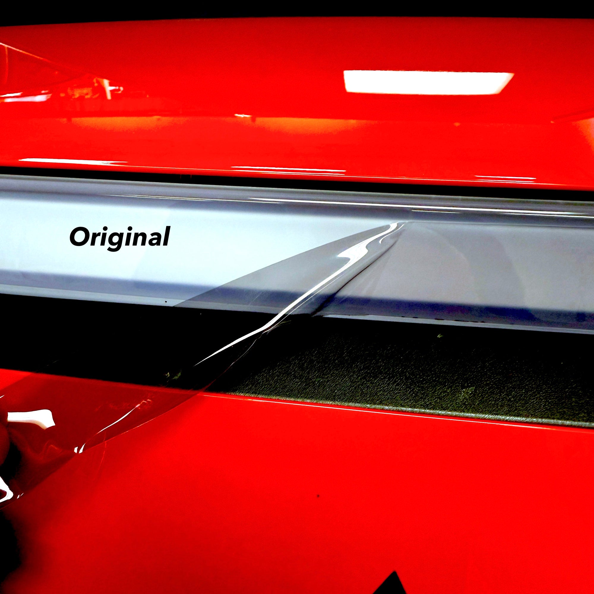 Cybertruck Front Lightbar &amp; Headlight Protection Xpel Film (3 Piece) - Clear, Smoked, or Colored