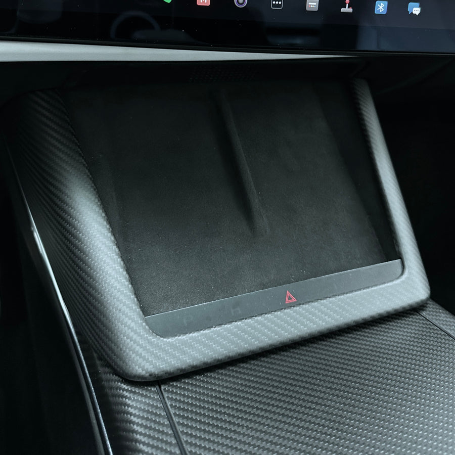 2021+ | Model S & X Charging Pad Frame Overlay - Real Molded Carbon Fiber