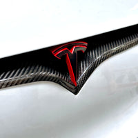 2021+ | Model S Refreshed Front End Inlay - Real Molded Carbon Fiber