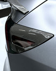 2026+ | Model Y Juniper Refreshed Charging Port Overlay (1 Pair) - Real Molded Carbon Fiber