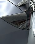 2026+ | Model Y Juniper Refreshed Charging Port Overlay (1 Pair) - Real Molded Carbon Fiber