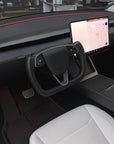 2026+ | Model Y Juniper Refreshed Heated Synthetic Leather Yoke Steering Wheel Upgrade - Color Options Available