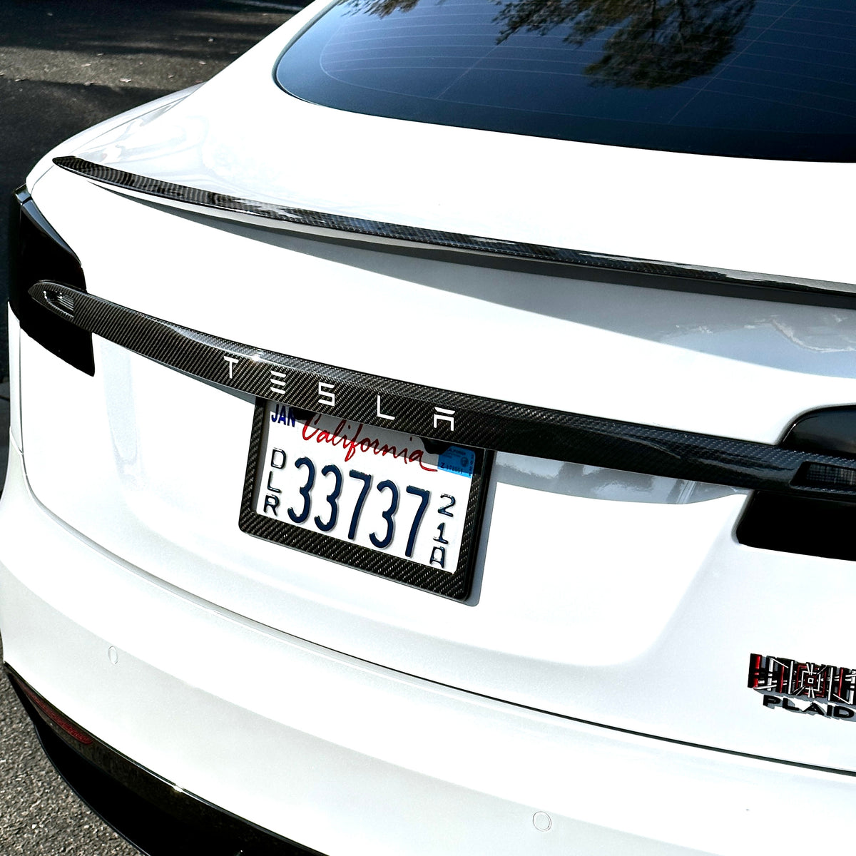 2014-2021* | Model S Tailgate Applique Overlay - Real Molded Carbon Fi ...