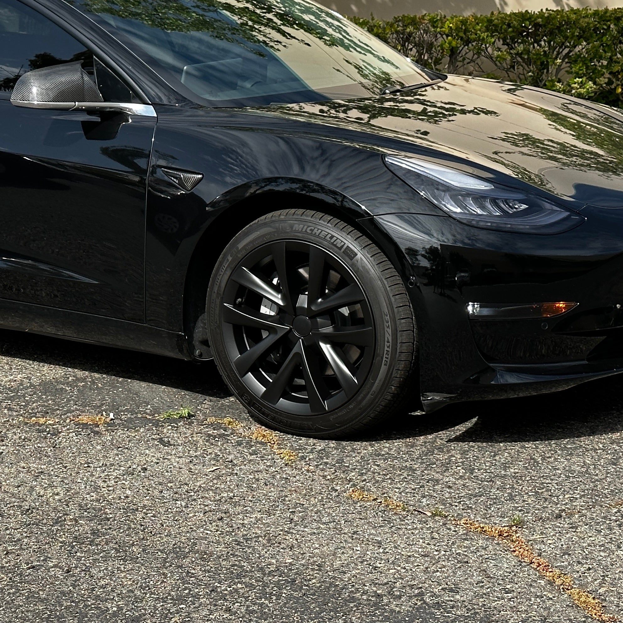 2017-2023 | Model 3 18&quot; Aero Wheel Cover Replacements- Open Spoke Arachnid Style (Set of 4)