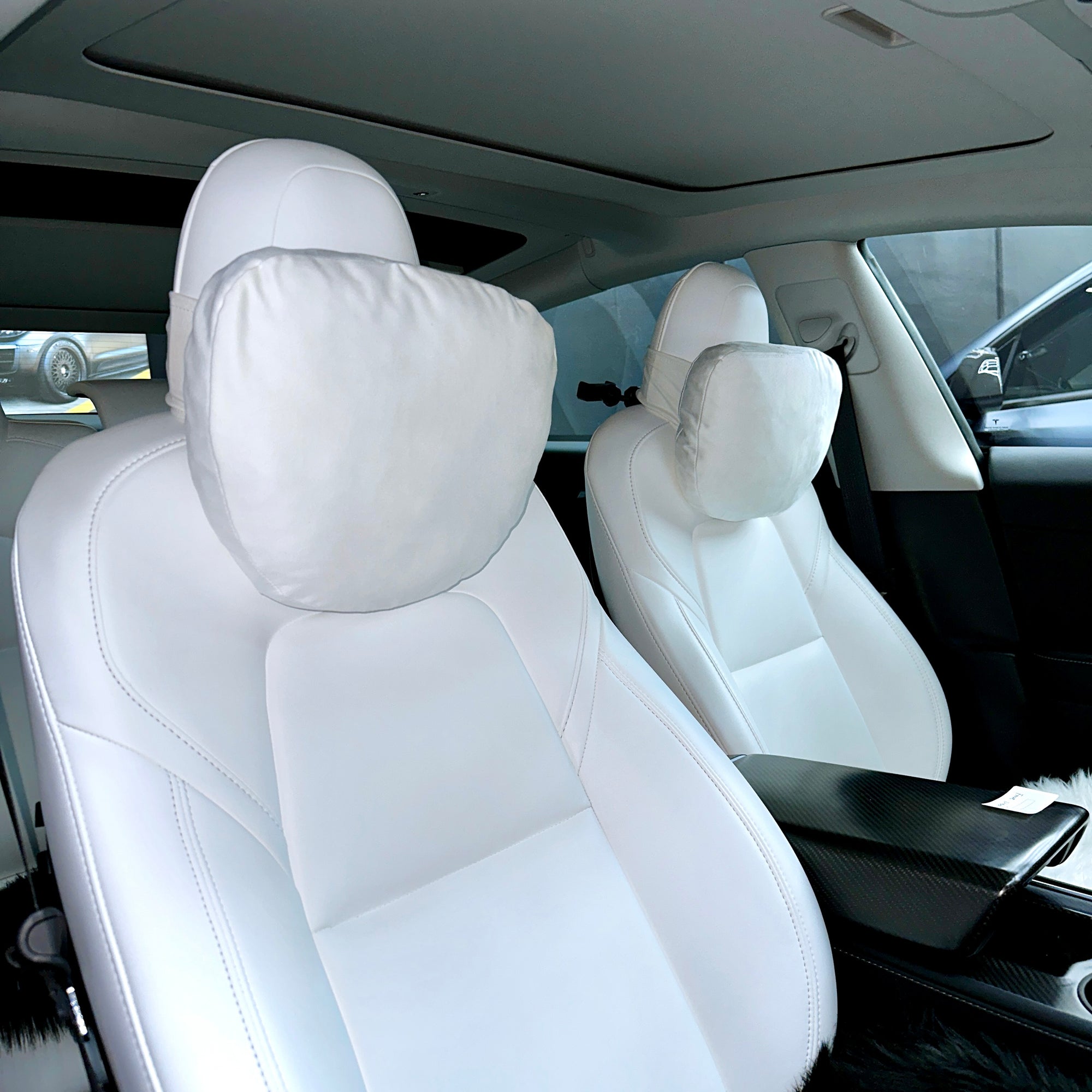 maxi cosi headrest pillow Model S3XY Ultra-Soft Alcantara Neck & Headrests Pillows Gen. 2 (1 Pai – RPM TESLA Aftermarket Accessories