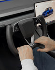 2026+ | Model Y Juniper Refreshed Heated Yoke Steering Wheel Upgrade –  Black or White