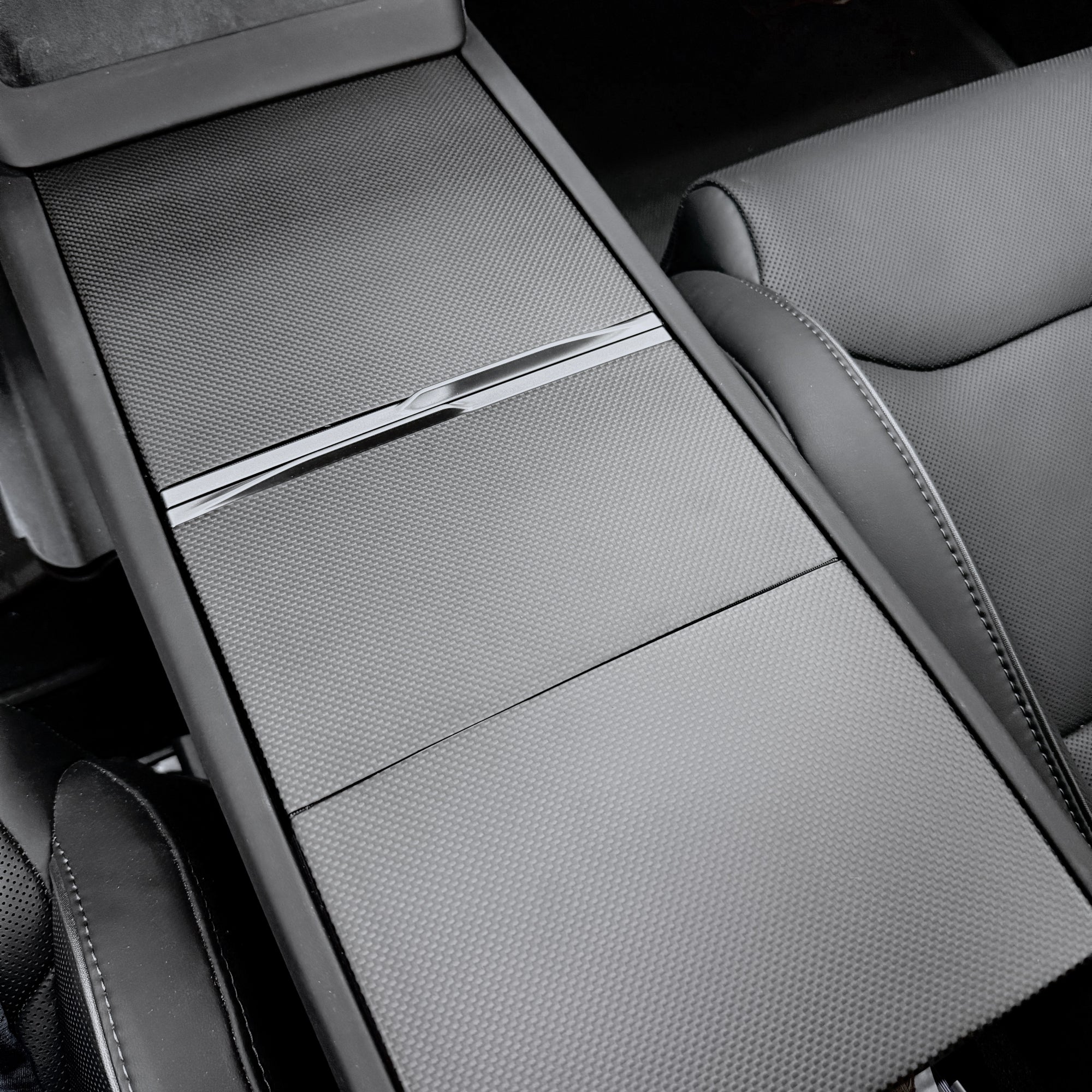 2024+ | Model 3 Highland Refreshed &quot;Plain Weave&quot; (Performance Look) Full Interior Carbon Fiber Kit Bundles (20 Pieces) - Real Dry Molded Carbon Fiber