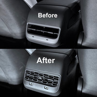 Model 3 & Y Backseat Air Vent Cover Frame - Satin Black