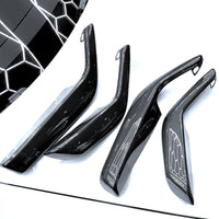 Model Y Front & Rear Door Armrest Overlays (4 Pieces) - Real Dry Molded Carbon Fiber