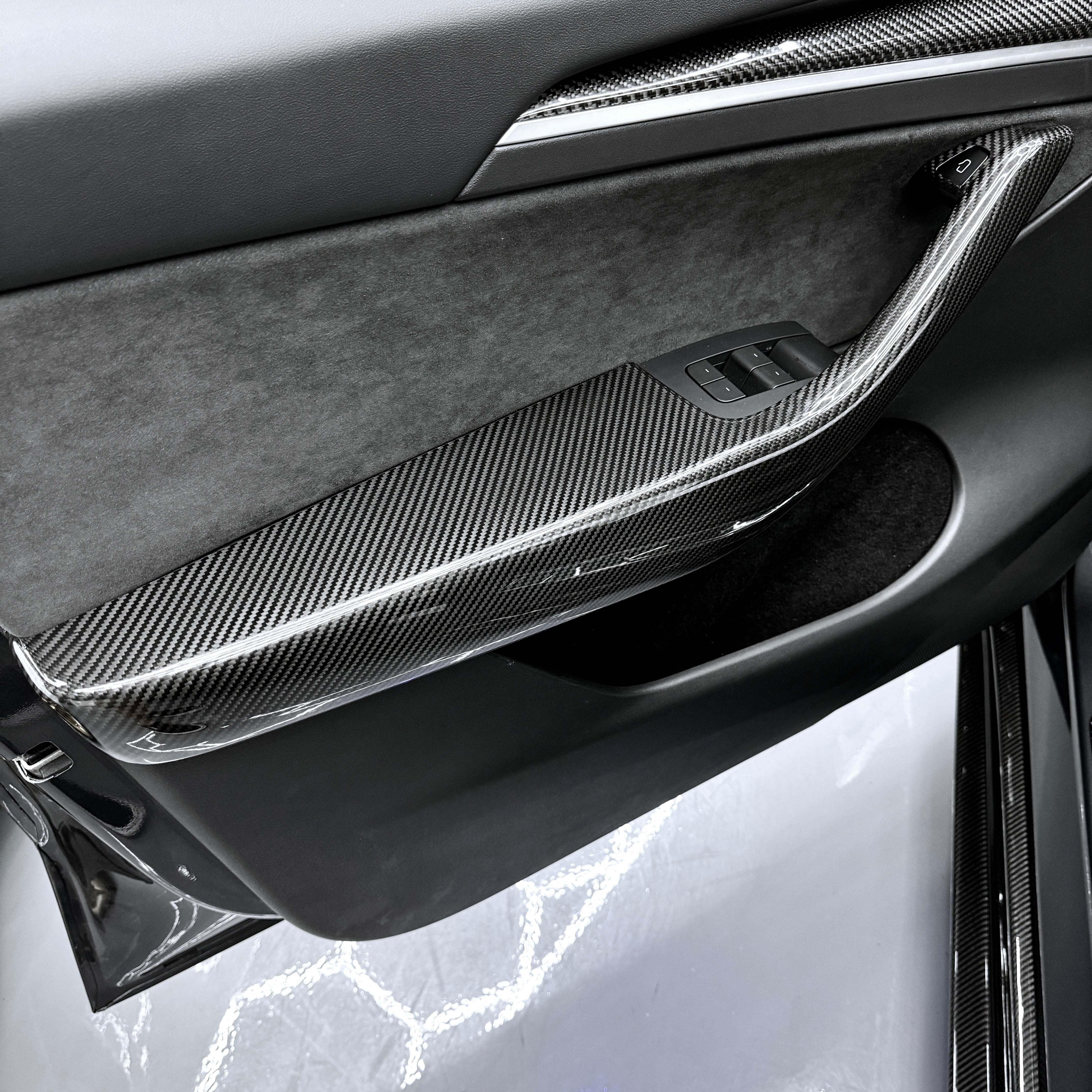 2020-2025 | Model Y Front & Rear Lower Door Armrest Overlays (4